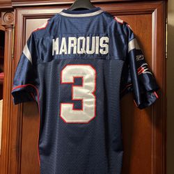 NFL New England Patriots Marquis #3 Blue Jersey!