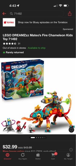 Lego Dreamzzz Mateo’s fire chameleon