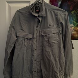Grey Button Up Shirt Small Size
