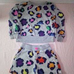 Girls - Toddler French Terry Sweatshirt And Shorts Set
