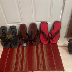3-Pair Of Flip Flops Size 13 For $17.50 For All Or 7.50 EachPair