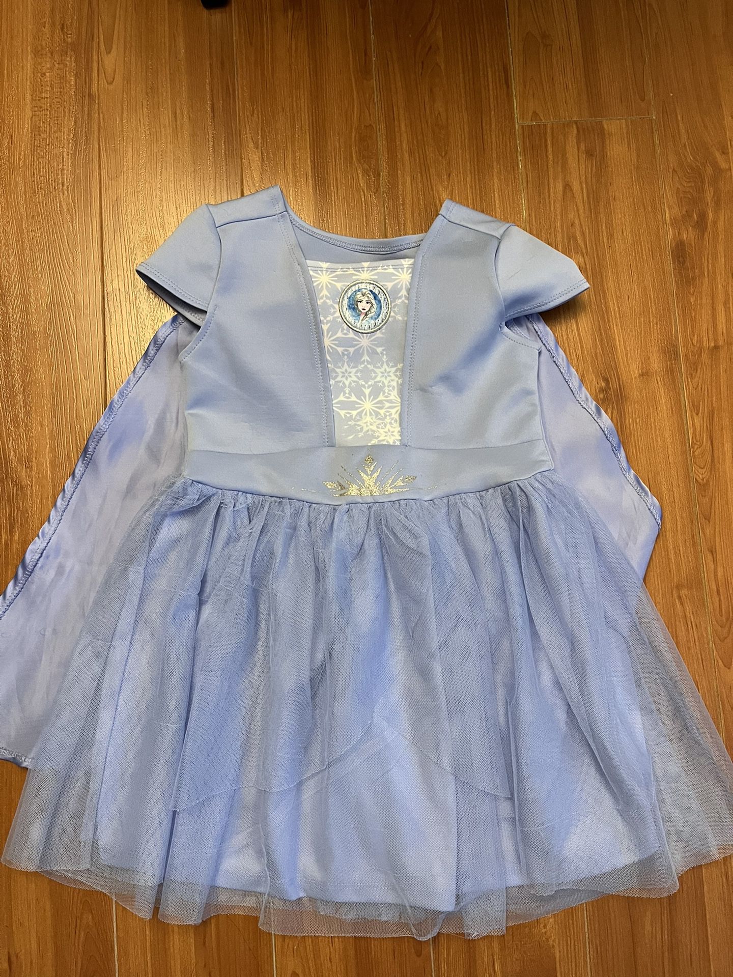 Disney Elsa Frozen II Blue dress With Detachable Cape