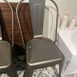 Metal chairs 