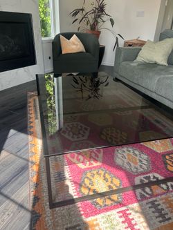 Calvin Klein Smoked Glass Coffee Table