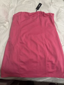 Fashion Nova Curve Pink Tube Dress