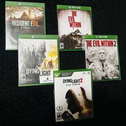 Xbox One Horror Video Game Lot