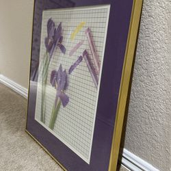 1980s  Artwork In Gold Frame - Peñasquitos