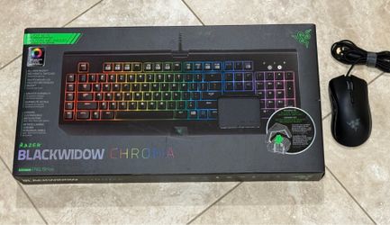 Brand New Razer BlackWidow Chroma Mechanical Keyboard & Mouse Bundle