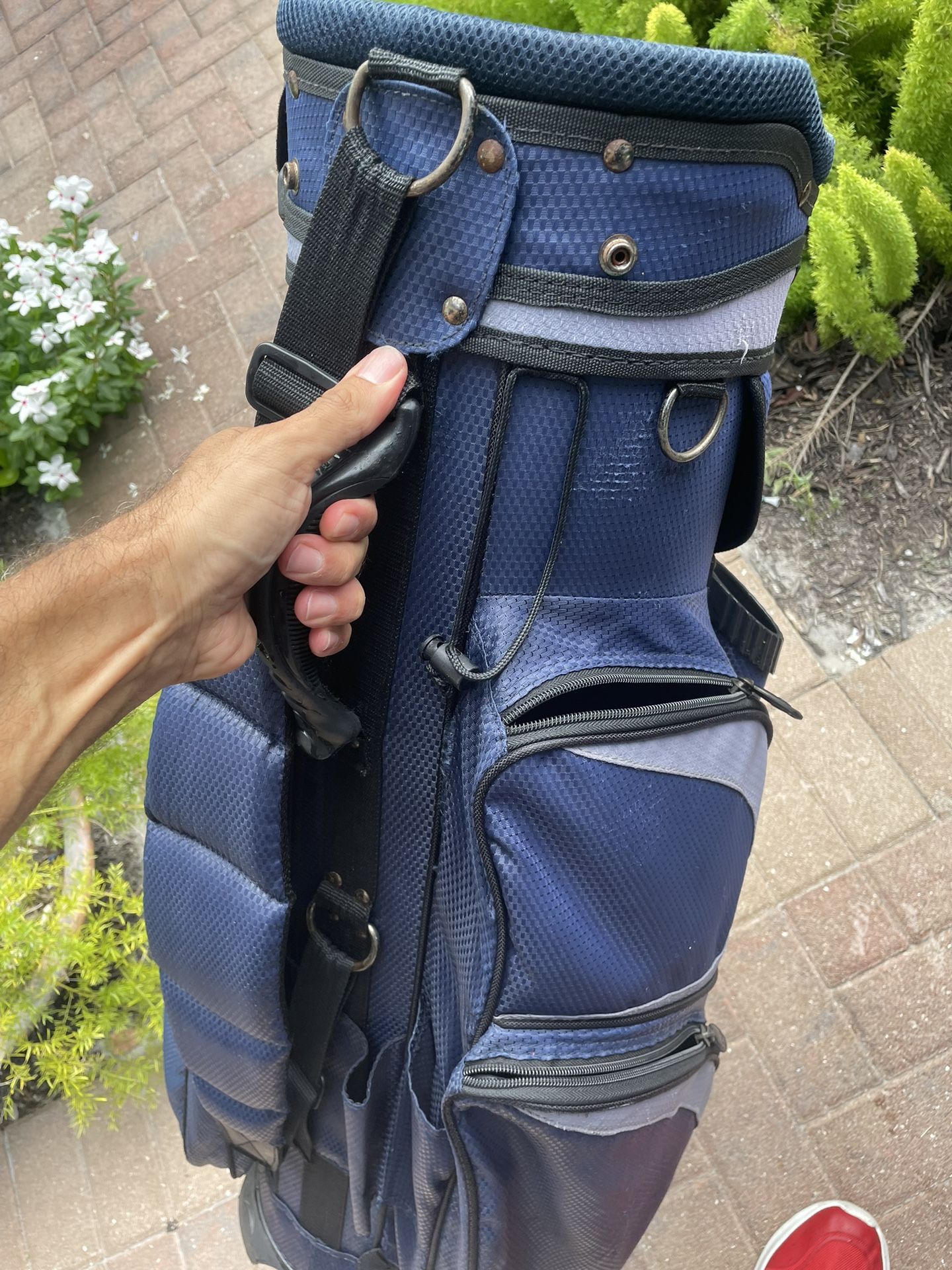 RJ golf cart bag 14 dividers with shoulder strap