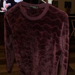 Fifth Sun Womens Purple Sweater Size Xs