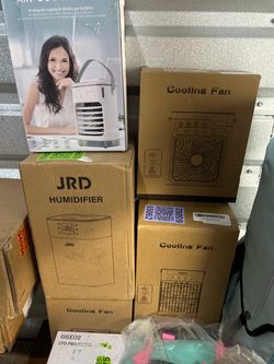 Portable Air Cooler and Cooling Fan Bundle , plenty available all sizes