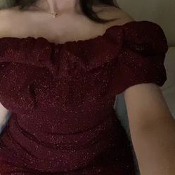 Prom Dress: Mermaid Red Wine