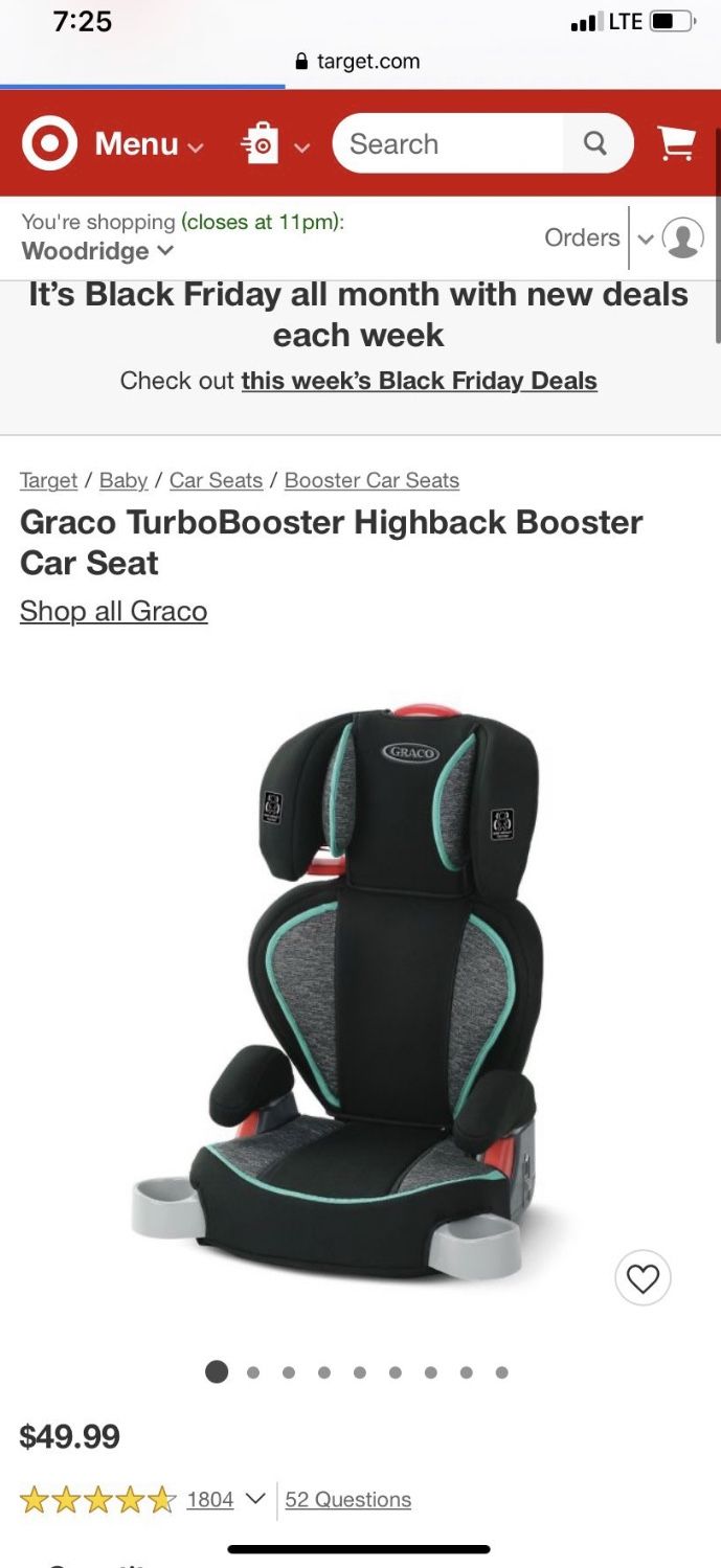 Graco TurboBooster Highback Booster Car Seat