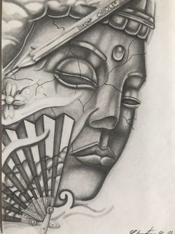 Drawing or tattoo pattern
