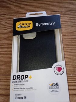 CASE OTTER BOX FOR IPHONE 16 BLACK COLOR