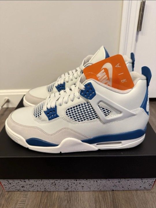 New Men's With Box 🪖 Military blues Jordan 4s