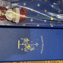LV Authentic Santa Claus Ornament W/box NEW