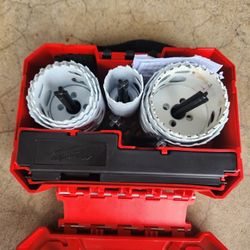 milwaukee hole saws used once 