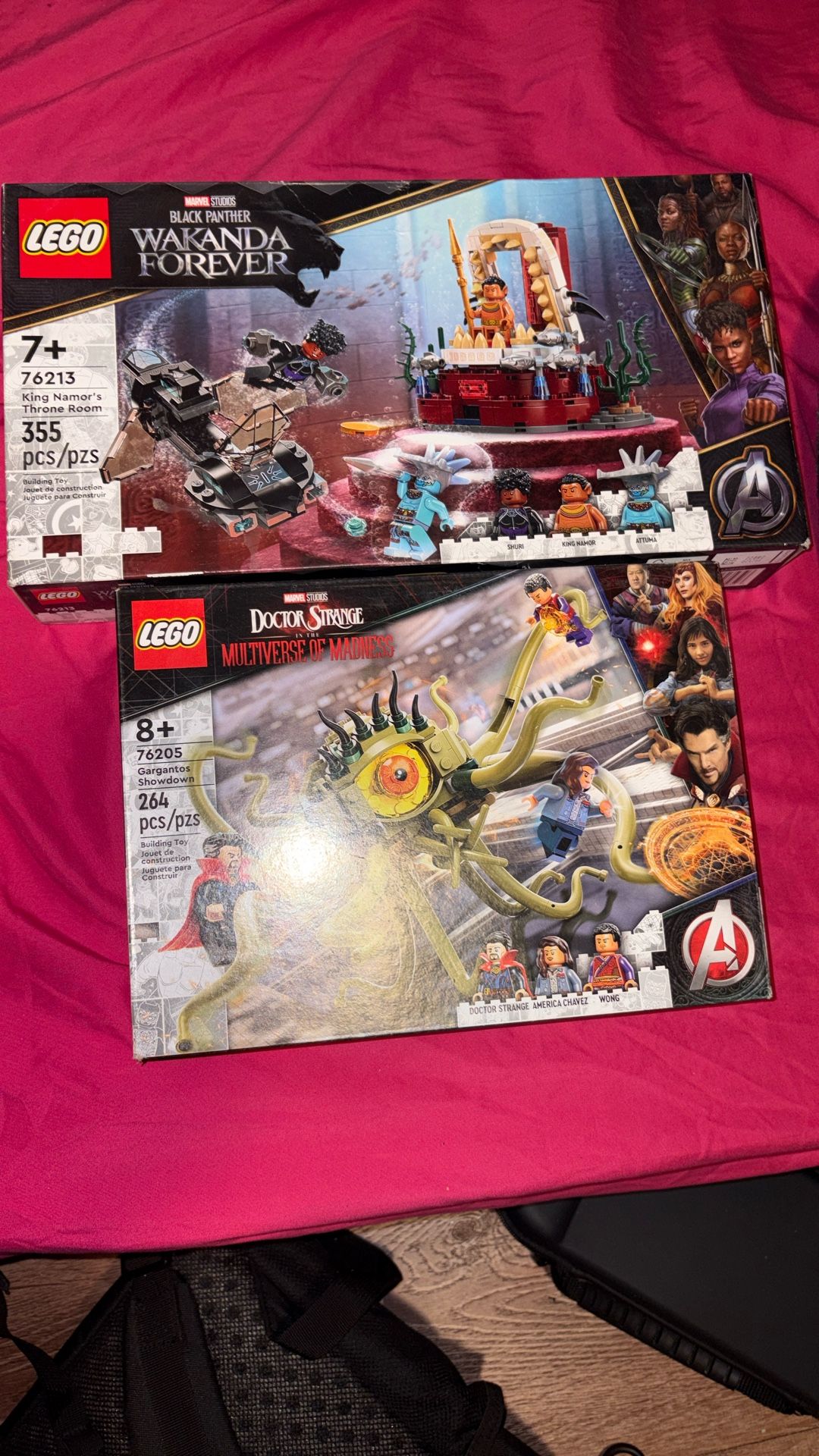 Doctor Strange, Black panther Lego Sets