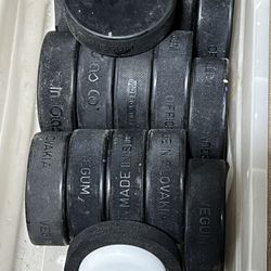 Bin Of Hockey Pucks