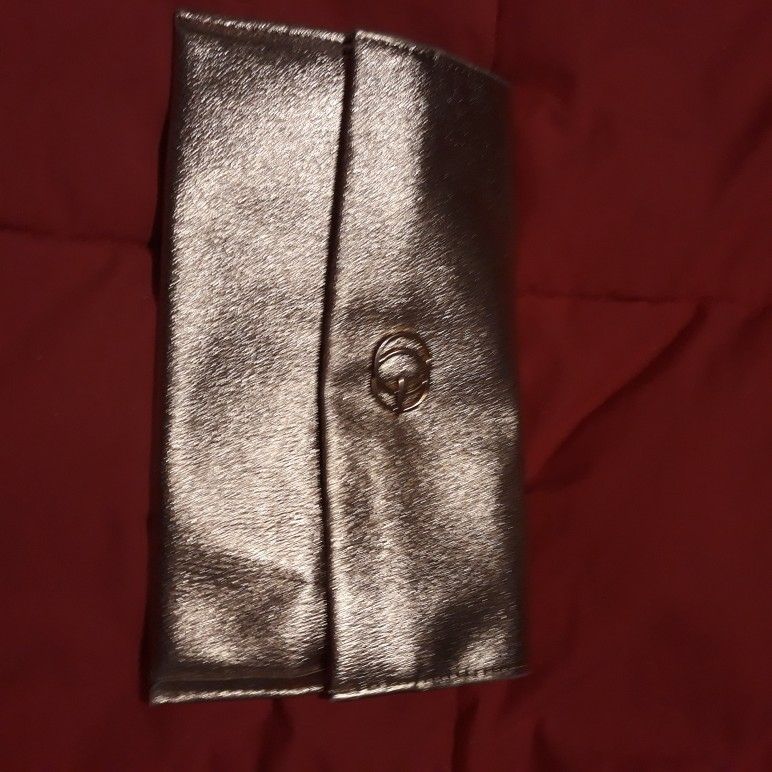 Goldtone Clutch Purse