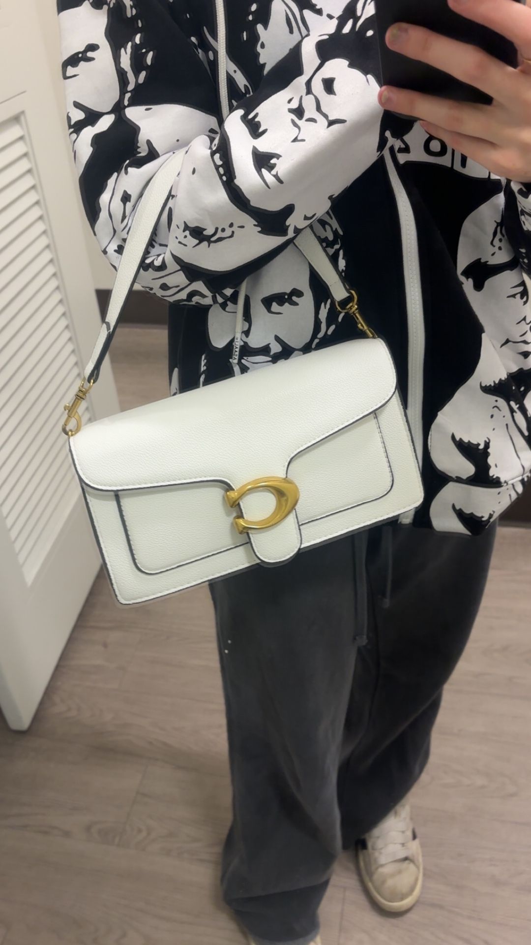 White Coach Tabby Bag