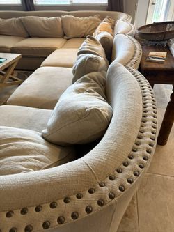 Large Cream Sectional (Macy’s) - MAKE AN OFFER
