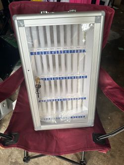 36-slot phone storage locker is constructed from aluminum alloy