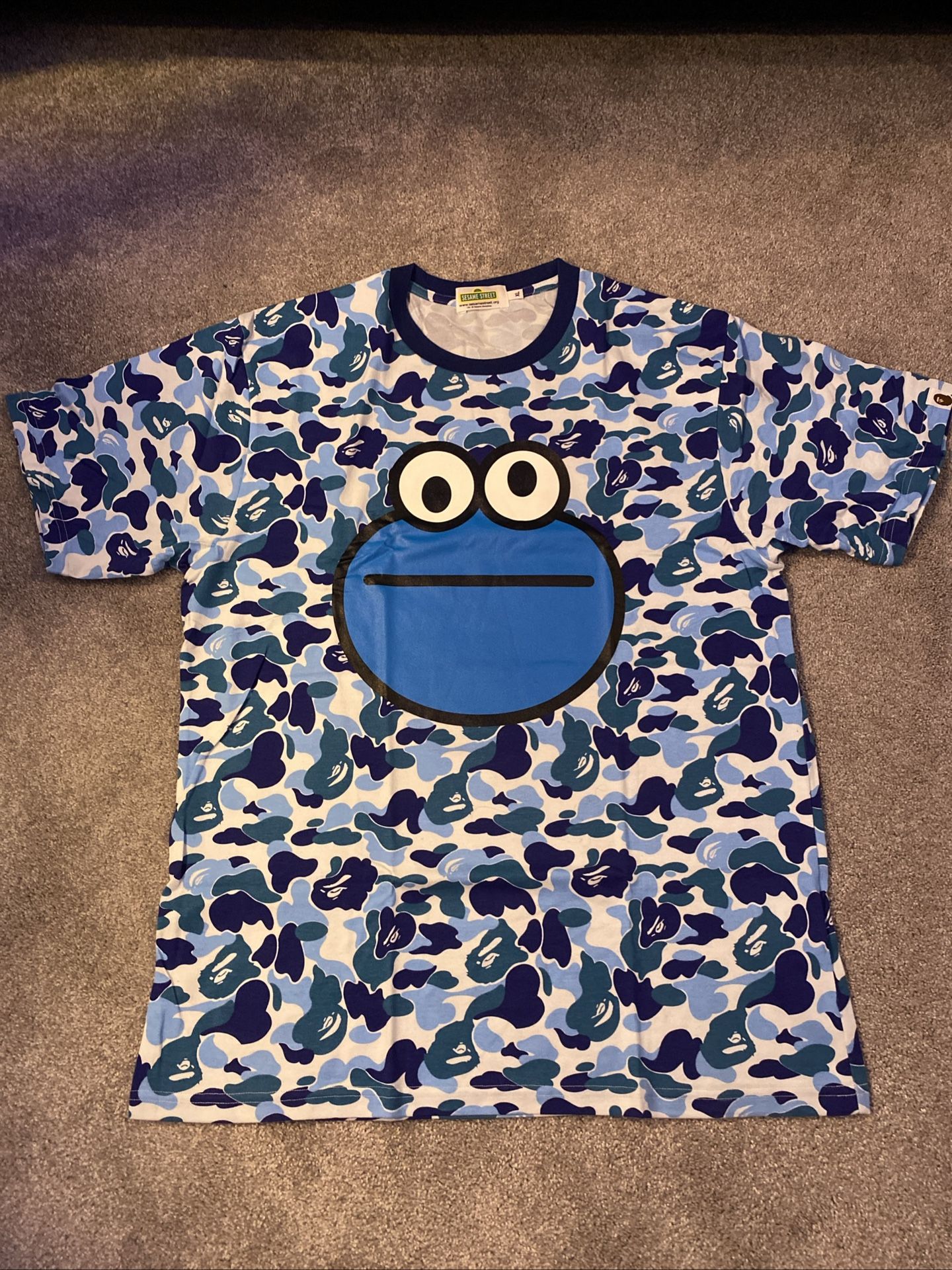 Bape Sesame Street Cookie Monster Tee (American Large)