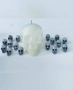 Modern Art Plastic Skulls