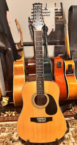 12 String Electric Acoustic Guitar Mitchell