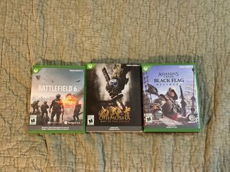 Xbox Series X Games - Battlefield 6 - Onimusha (Steel Case) - Assassin’s Creed Black Flag Resynced (Steel Case)