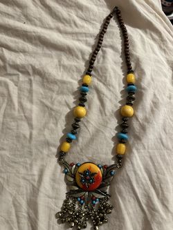 Vintage Tribal Statement Necklace