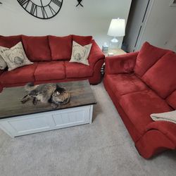 Loveseat And Sofa Couch Combo
