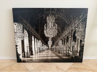 Big Print on Canvas - 4ft X 3 1/2ft - Versailles Hall of Mirrors
