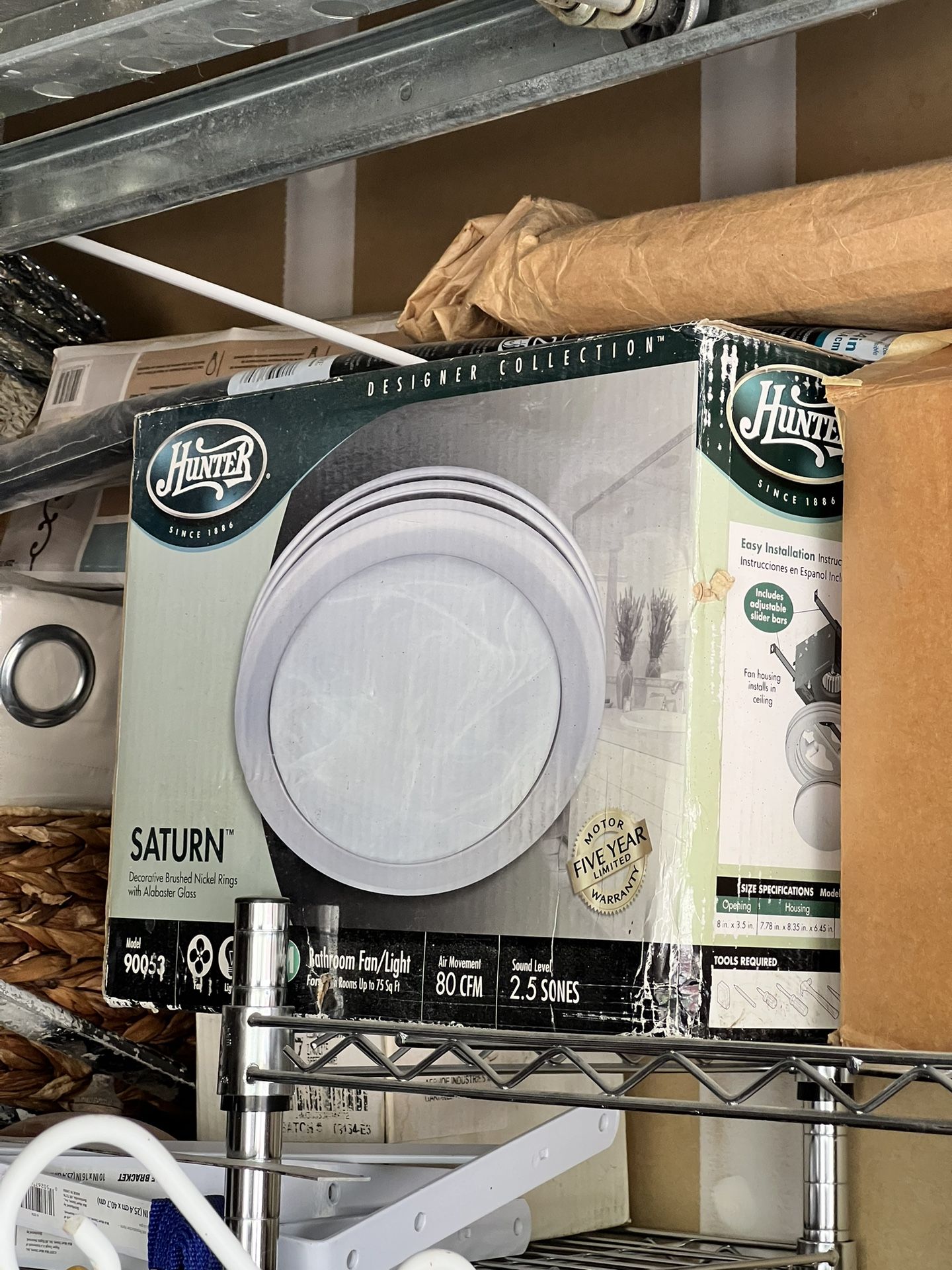 Laundry Room Light/fan
