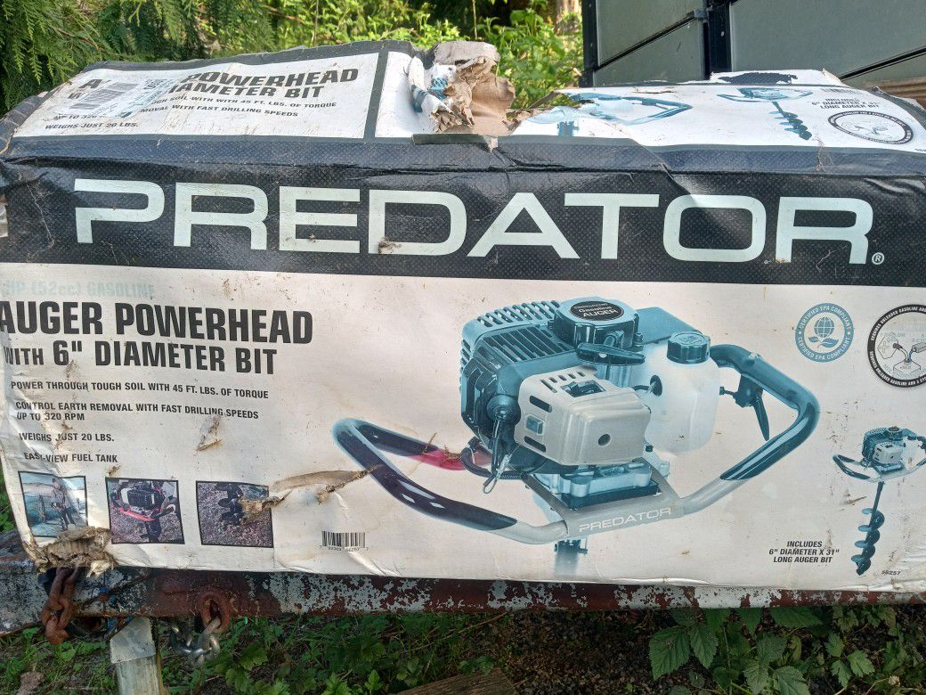 Predator Gas Powered Auger Power head 