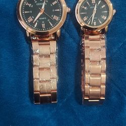 Rose Gold Watch Set