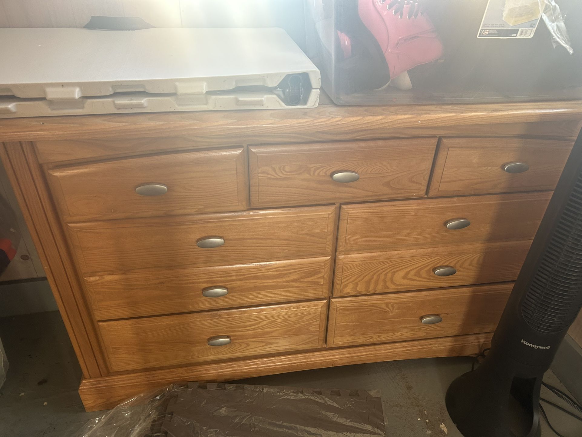 9-Drawer Wooden Dresser