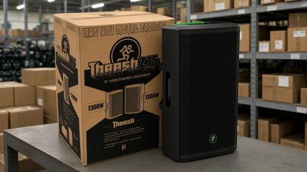 15" PA DJ Speaker 1300 Watts Mackie Loudspeaker 2 Ch Input Thrash 215 XLR 1/4" Inputs Karaoke