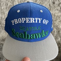 Vintage Property Of Seattle Seahawks Mitchell & Ness Snapback Hat Cap NFL