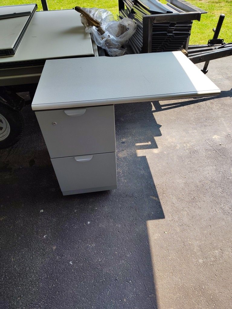 Steelcase Left Side Secretary Desk