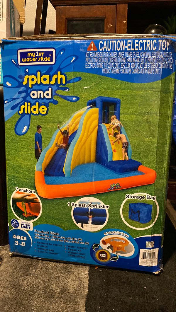 my first splash n slide