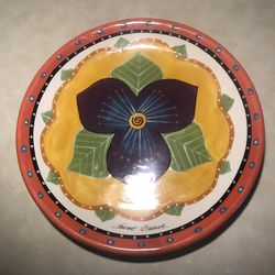 Laurel Burch Bella Casa Floral Plate