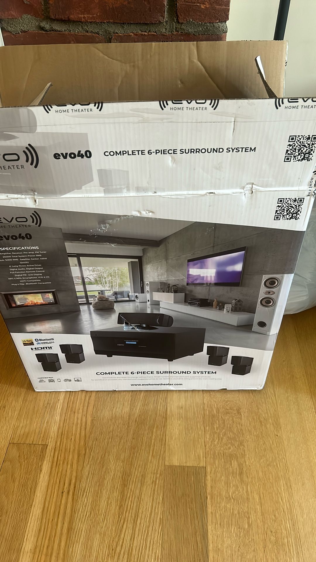 Evo 40 Home Theater 6 Speakers Brand New Open Box