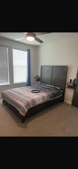 Queen bed Frame & Mattress
