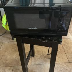 Microwave Need Gone It Works Great Just That It Is To Small And Need Gone Takes Up To Much Space.