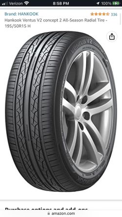 Brand New Set Of Tires 195/50/15