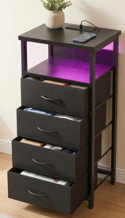 2 Night Stands with LED lights