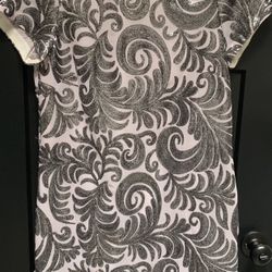 Banana Republic T Shirt Dress Sequined Lined Size 6 Party Cocktail 